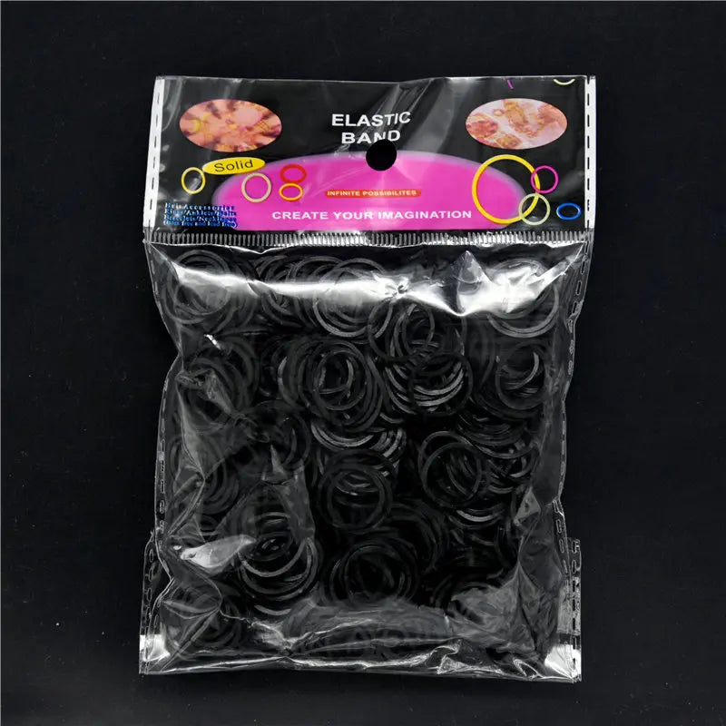 New Loom Rubber Bands Bracelet for Kids or Hair Rainbow Rubber Loom Bands