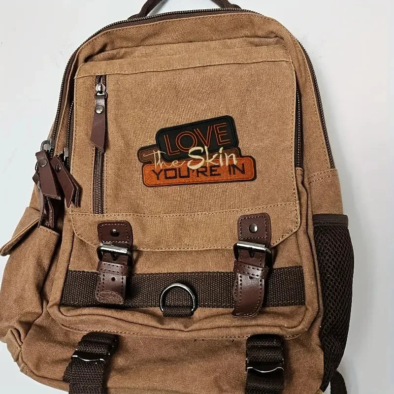 5PCS Love the Skin You're in Embroidered Patch, Inspiring .