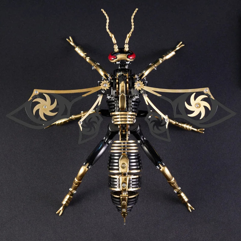 Large Wasp 3D Puzzle Metal Assembly Model Mechanical lnsect Toy for Boy Kids