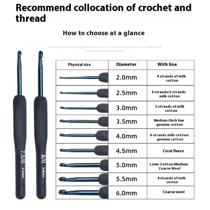 9pcs Tool Kit DIY Sweater Knitting Crochet Sewing