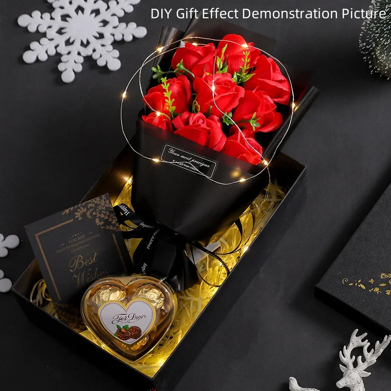 9 Heads Soap Flower Rose Bouquet Artificial Flower