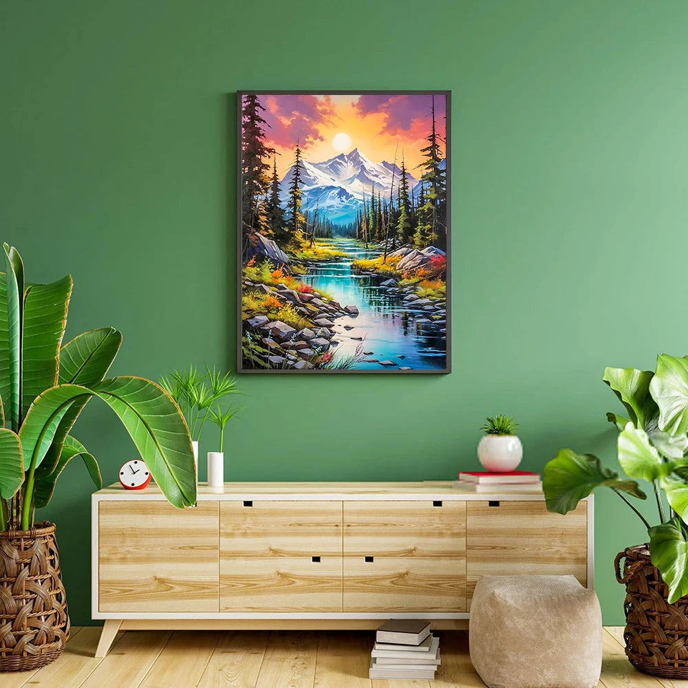 5D Diamond Art Painting by numbers  Landscape Mosaic Cross Stitch