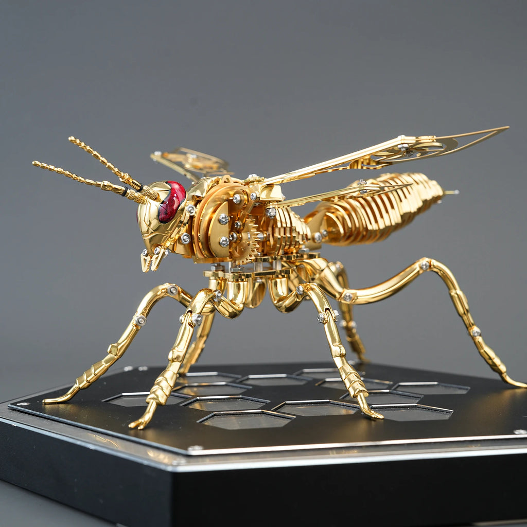 Large Wasp 3D Puzzle Metal Assembly Model Mechanical lnsect Toy for Boy Kids