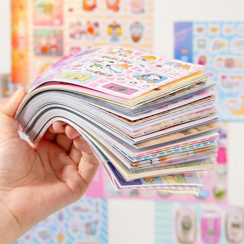 72Pcs/bag Good Mood Maker Cut Film Sticker Book