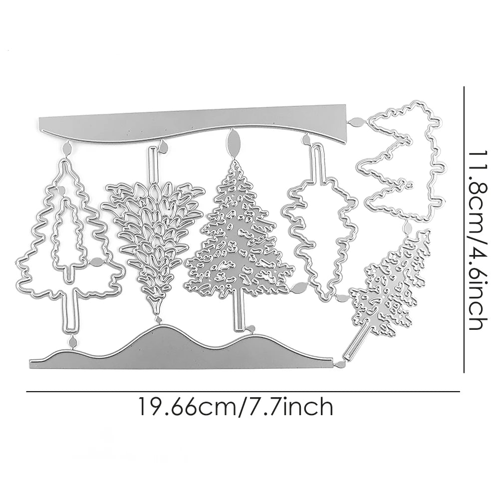 In The Pines Christmas Tree Clear Stamps and Cutting Dies