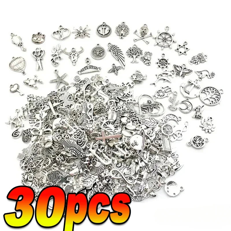 100-300pcs Tibetan Silver Mixed Pendant Animals Charms Beads for Jewelry Making Bracelet Earrings Necklace DIY Craft Art Charms