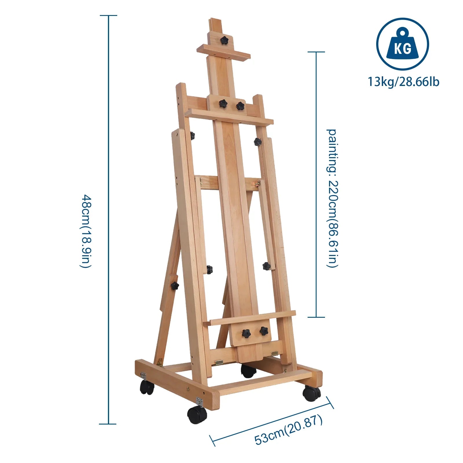 Floor Folding Sketch Easel Flat Standing Dual-Purpose