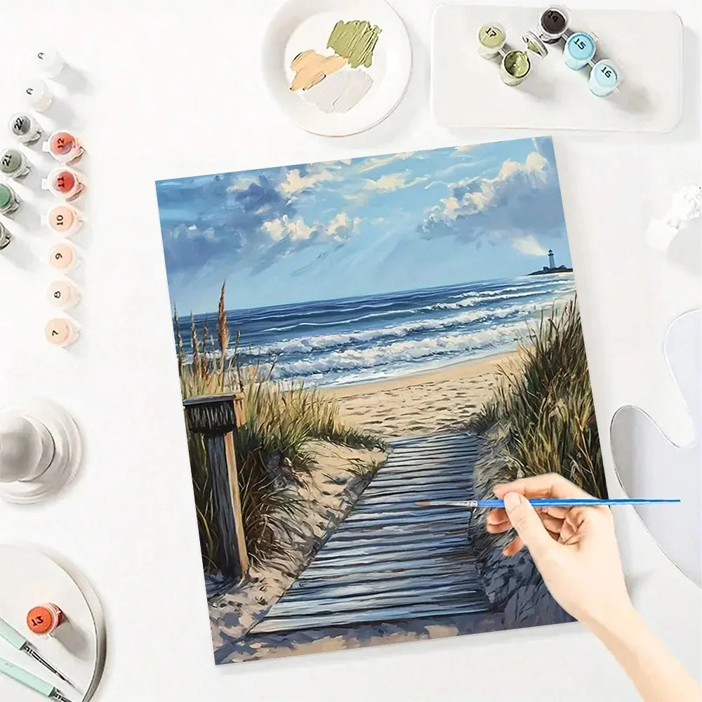 Landscape Diy Art Paint By Numbers For Adult Scenery