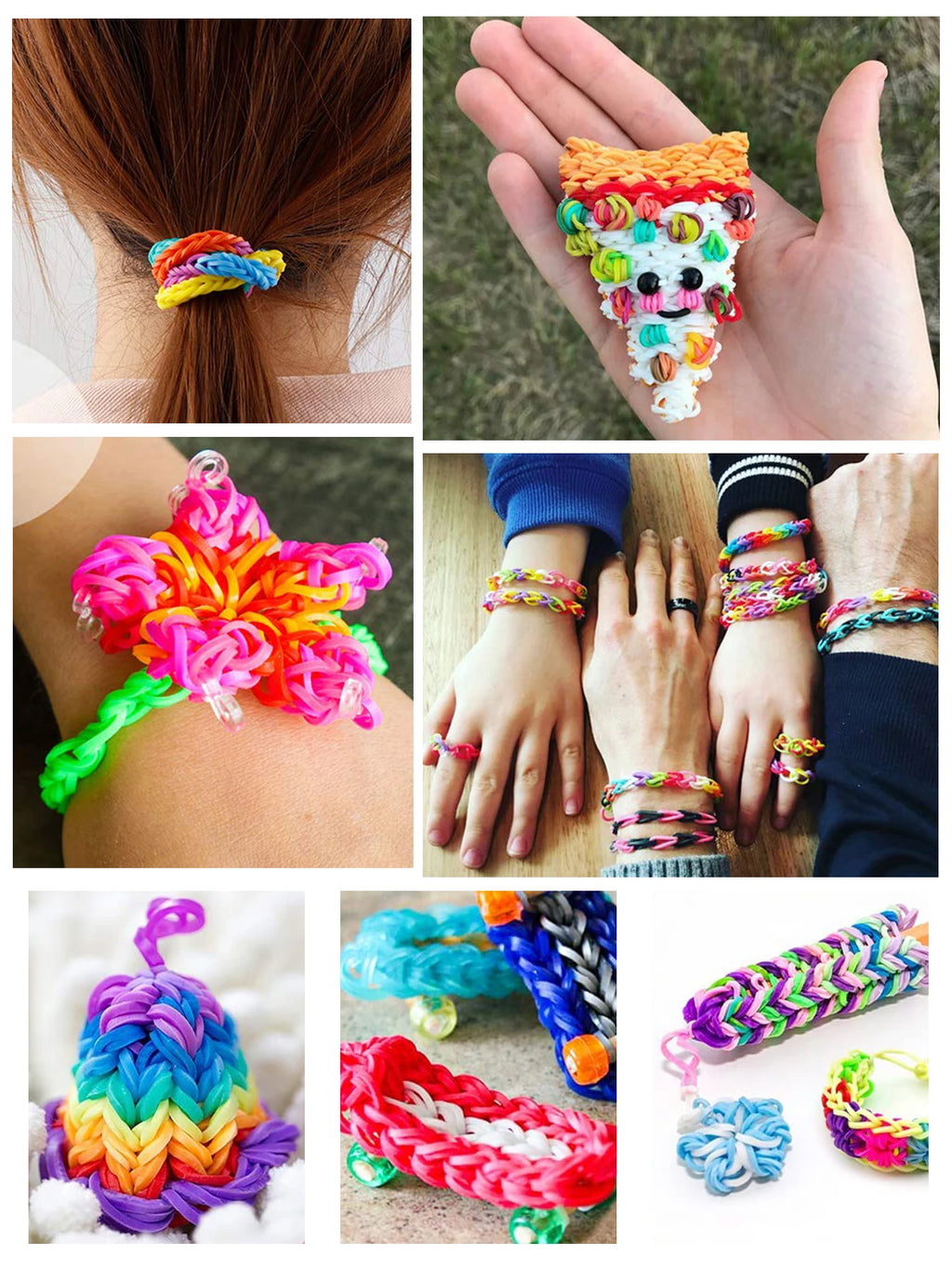 Creative rubber band Weaving Machine Kit - DIY colorful craft rubber band bracelets