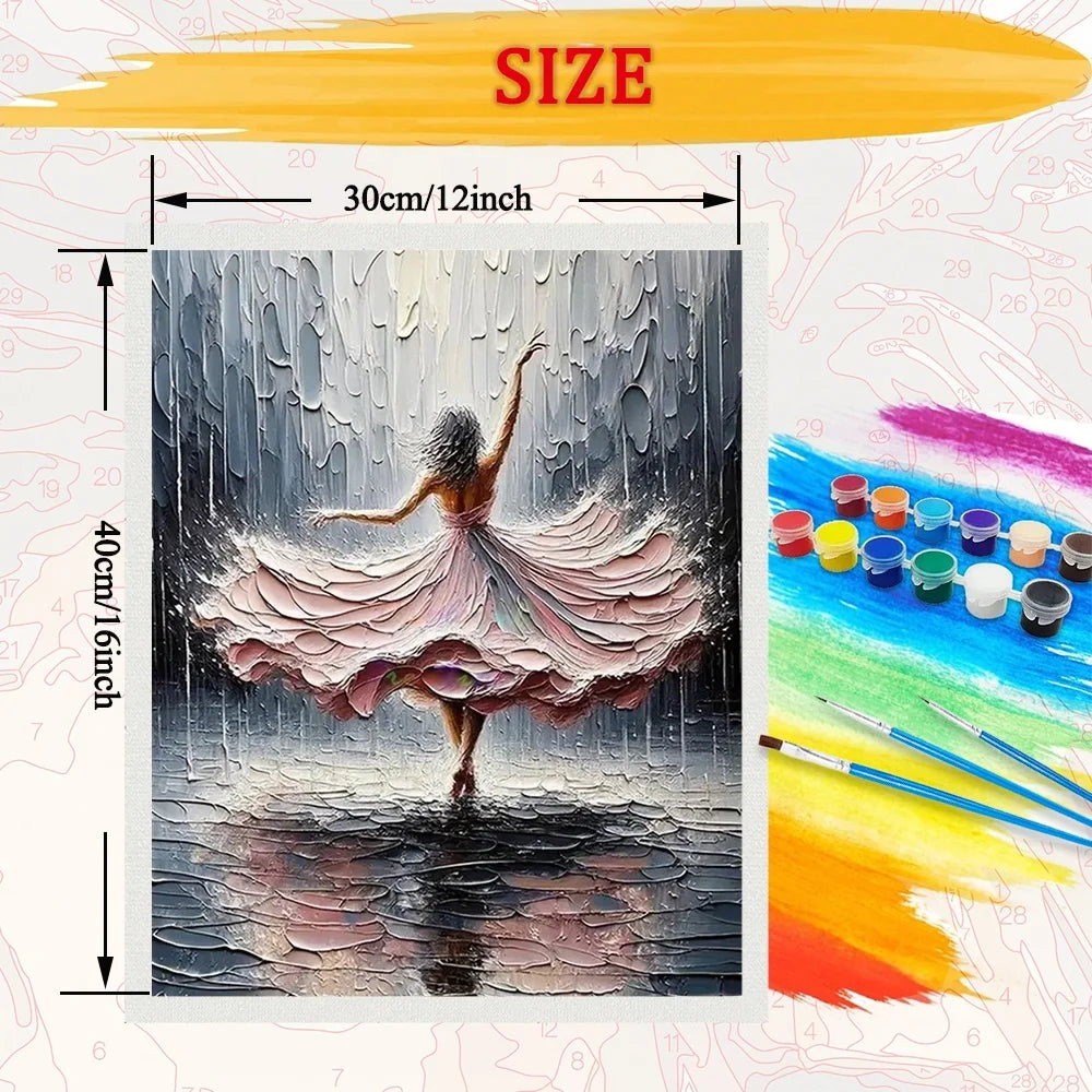 Dancing Girl Diy Art Paint By Numbers For Adult