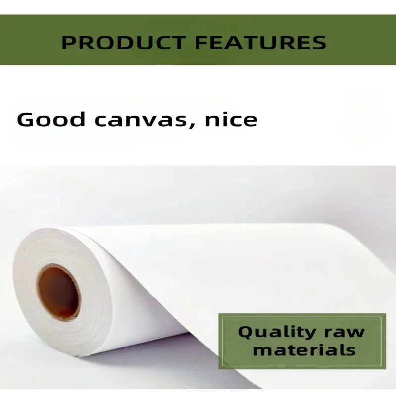 white blank 10M/Roll Cotton Canvas Roll27-87cm Wide
