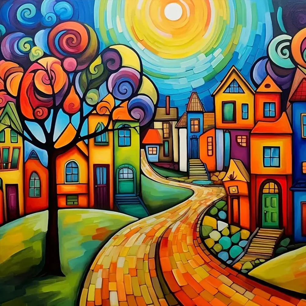 New 5D Diamond Painting Street Shops