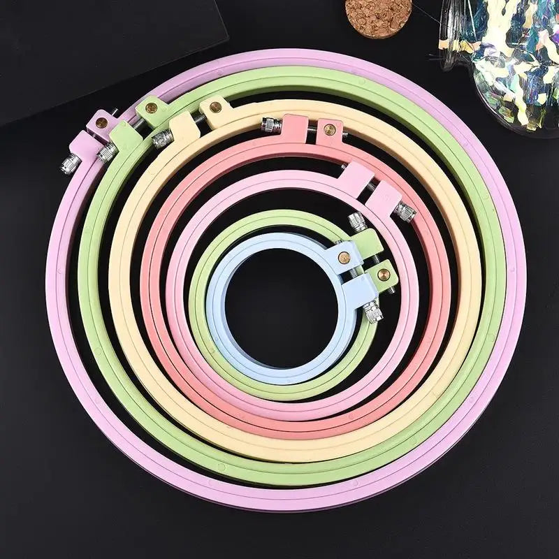 Round Wooden  Embroidery Hoop Rings For DIY Cross Stitch