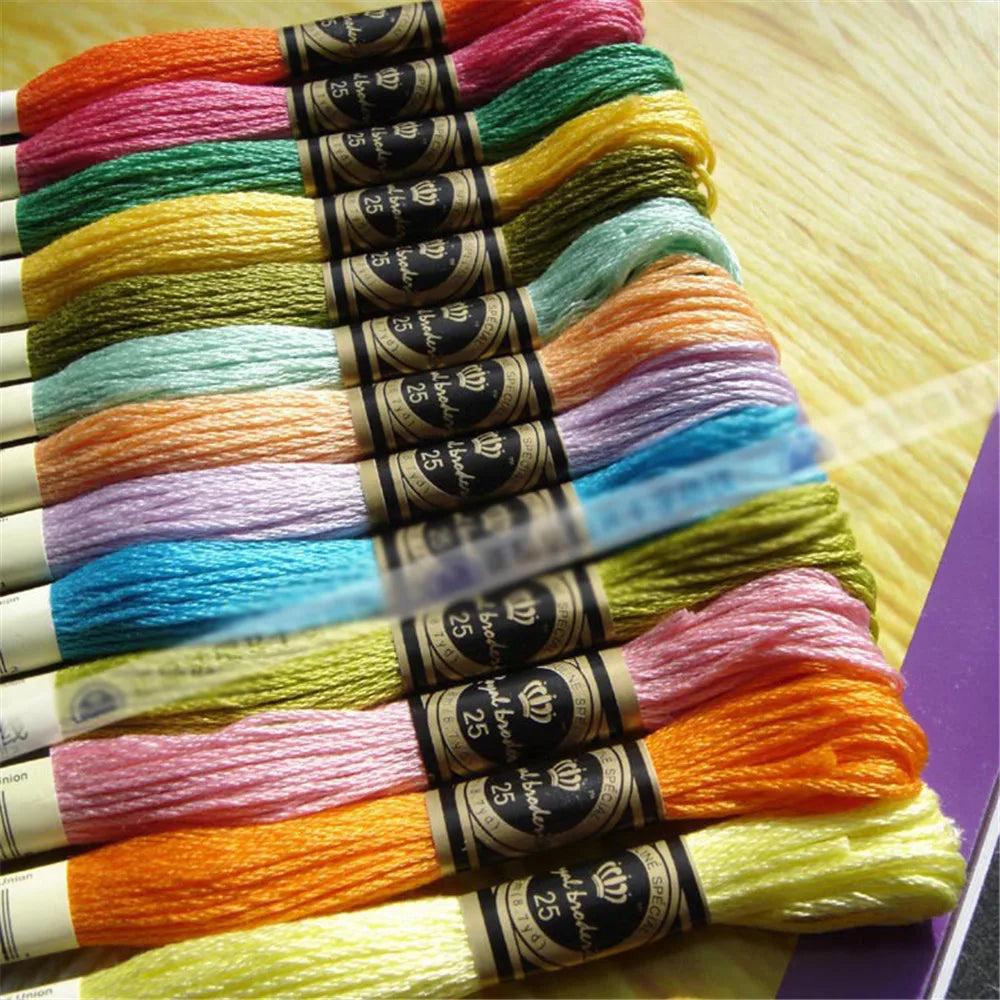 High Quality Cross stitch Floss Embroidery thread ,447 color