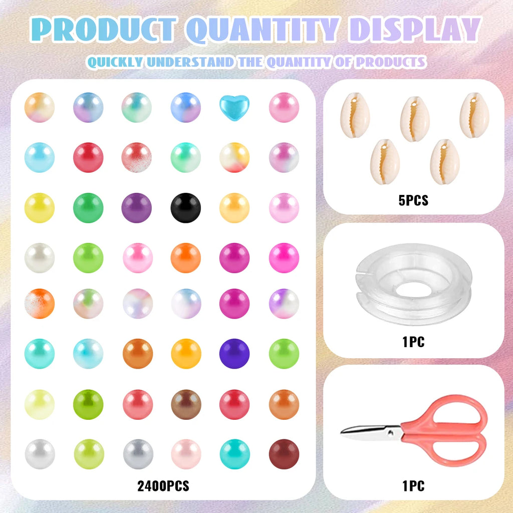 48-color  DIY bracelet and necklace materials with box