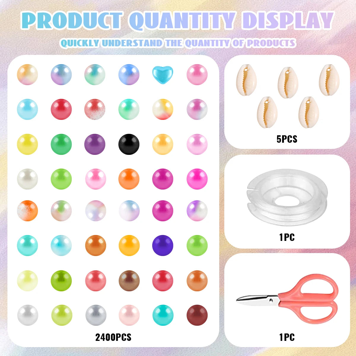 48-color  DIY bracelet and necklace materials with box
