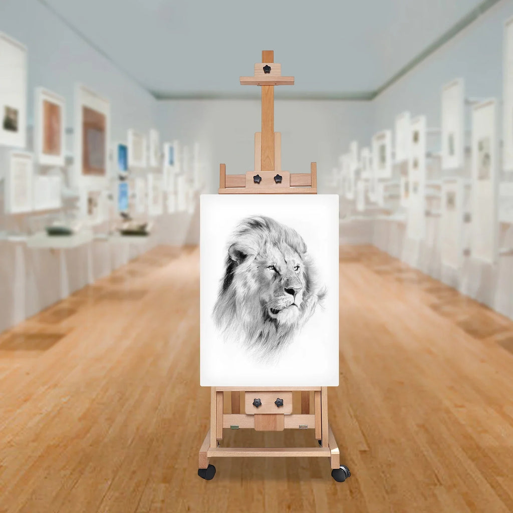 Large Removable Artist Studio Easel Wood Art Station