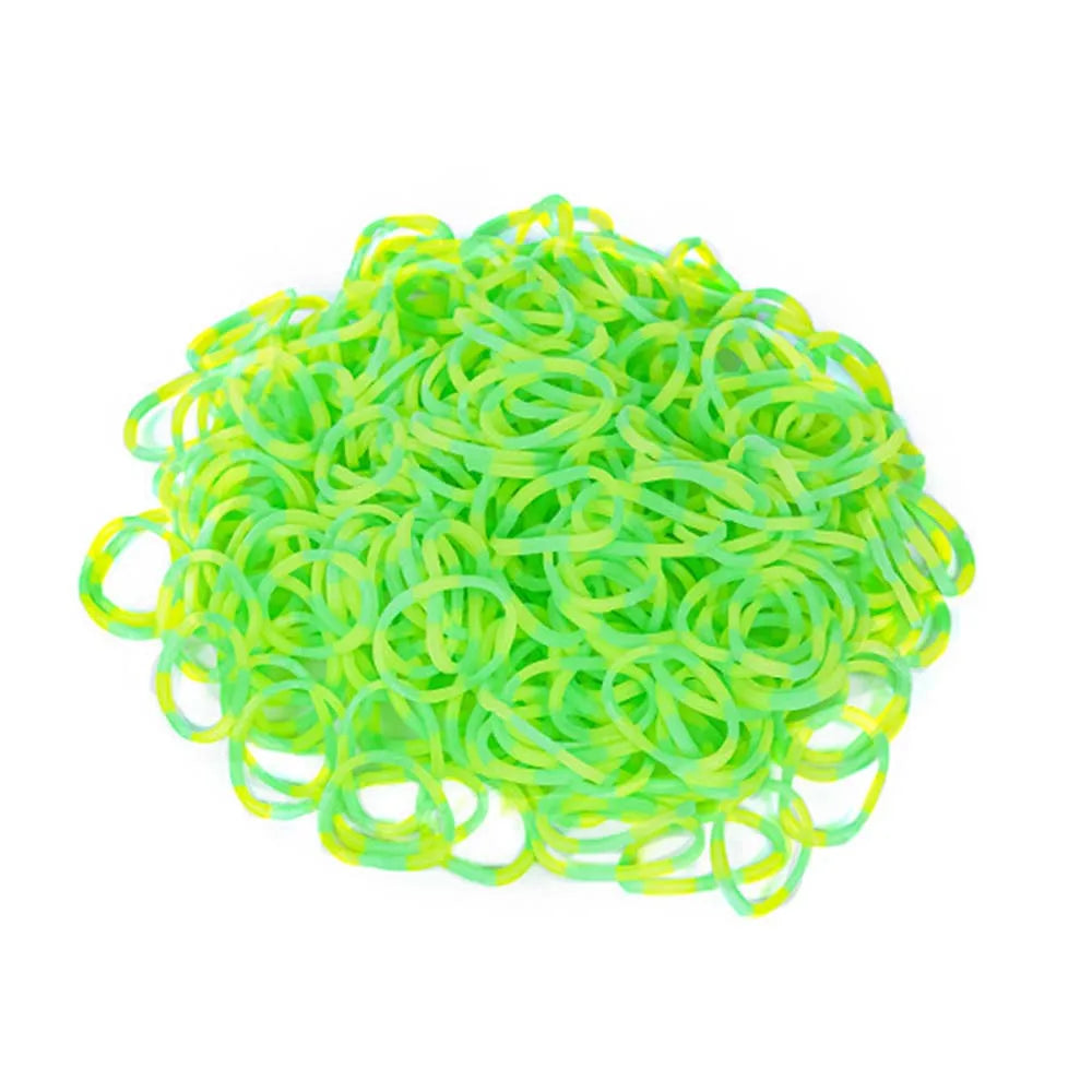 600pcs Elastic Colorful Rubber Loom Bands for Boy,, Girl Kids Weaving DIY Craft Gift Bracelet Jewelry Making Accessories Supplies