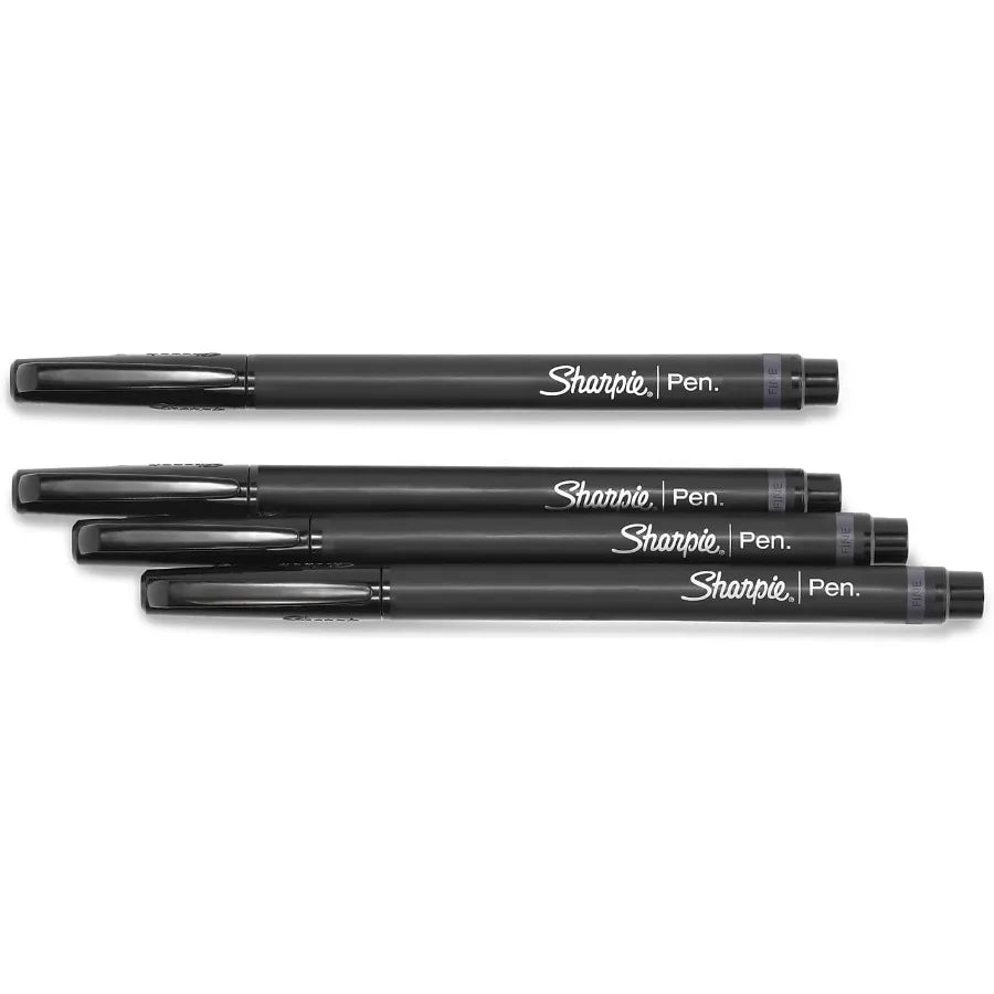 Sharpie Felt Tip Pens Fine Tip Markers for Journaling Art Drawing and Detailed Writing on Various Surfaces Bla