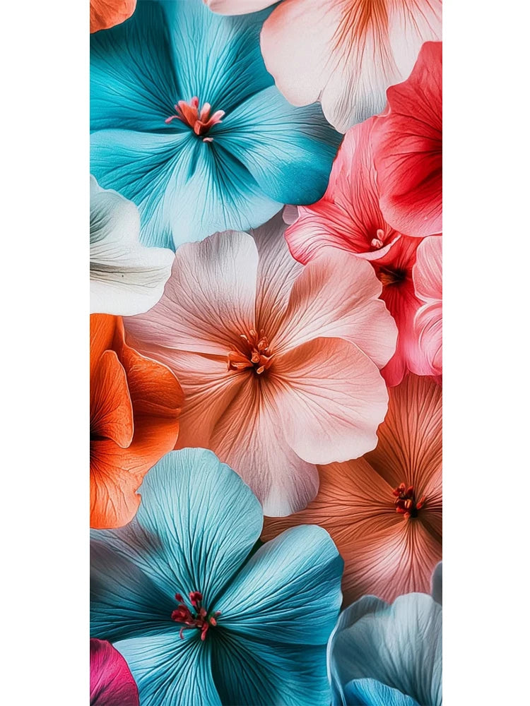 Big Diamond Painting DIY Giant Dreamy Colorful Flower Diamond Art 5D Square Round Rhinestone.