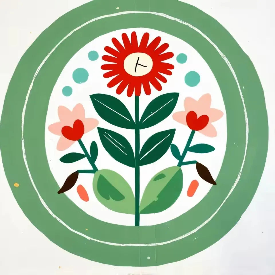 5D DIY Diamond Painting Cartoon Flowers Diamond Embroidery Handmade Wall Art Home Decor.