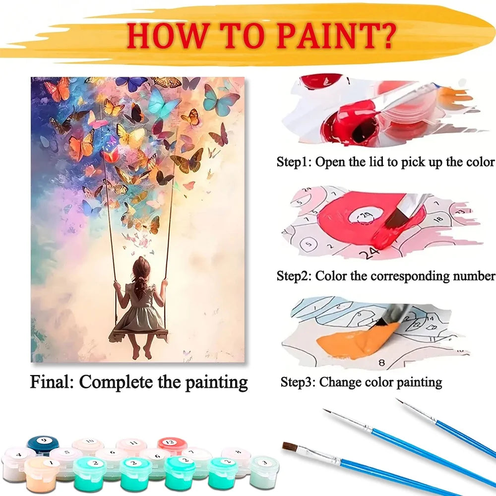 Pop Art Diy Art Paint By Numbers For Adult