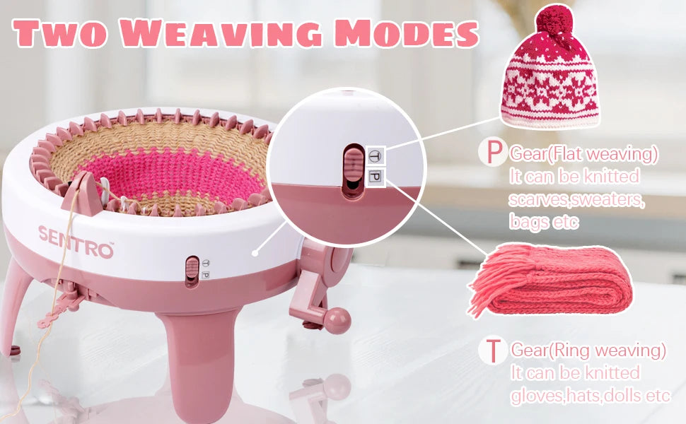 40 Needle cranked knitting machine Smart Knit Loom Machine , Manual