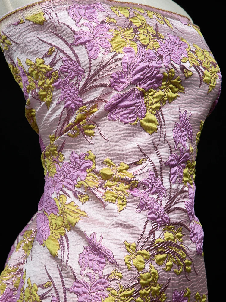 African Brocade Lace Fabrics 2025 Latest Nigerian French Tulle Damask Lace 5 Yards