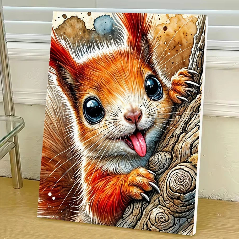 Diamond Painting  Animal HandPainted On Canvas