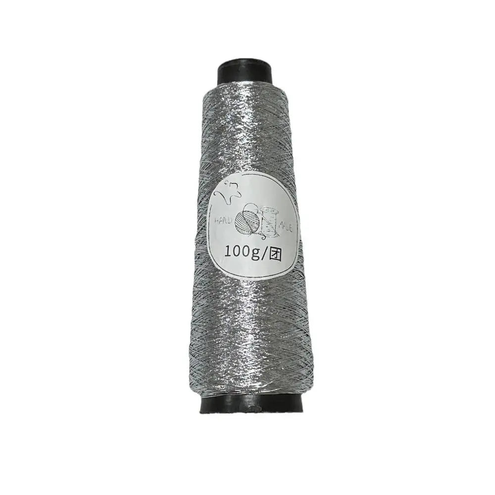 100g/Roll Multicolor Fine Gold Silver Yarn Dia.0.8mm Crochet Accessories Shiny Yarn Hand-woven Supplies DIY