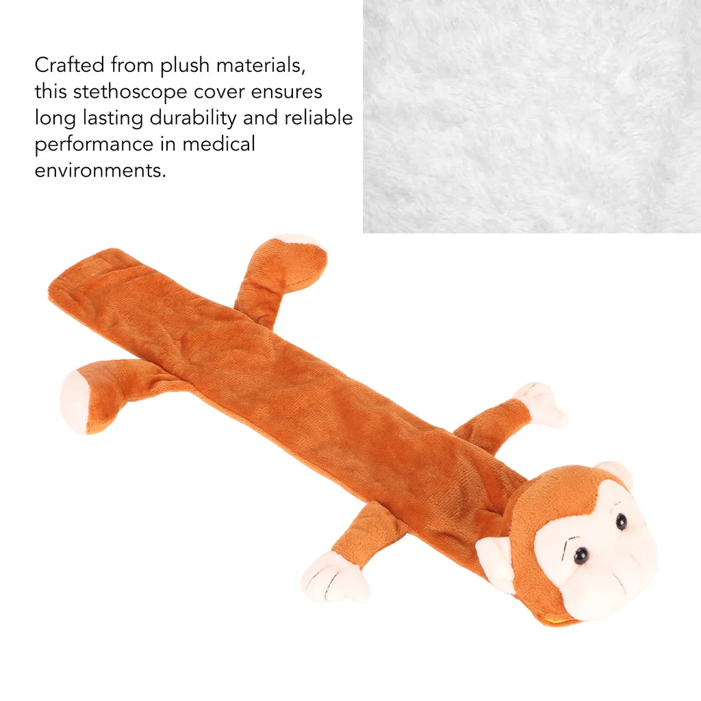 Stethoscope Covers Cute Animal Shape Plush Stethoscope Cover Sleeves Stethoscope Accessories for Nurses Doctors Monkey