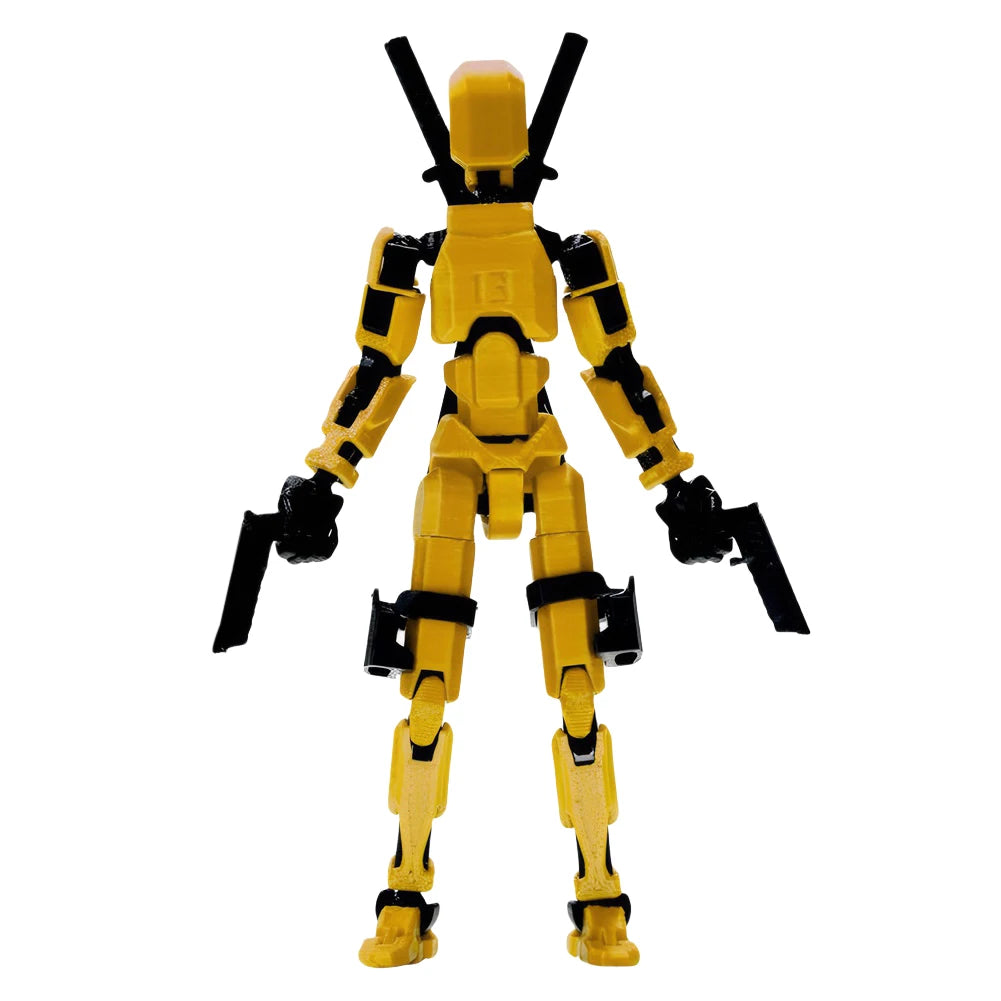 3D Printed Action Figure Multi-Jointed Action Figures Assembly