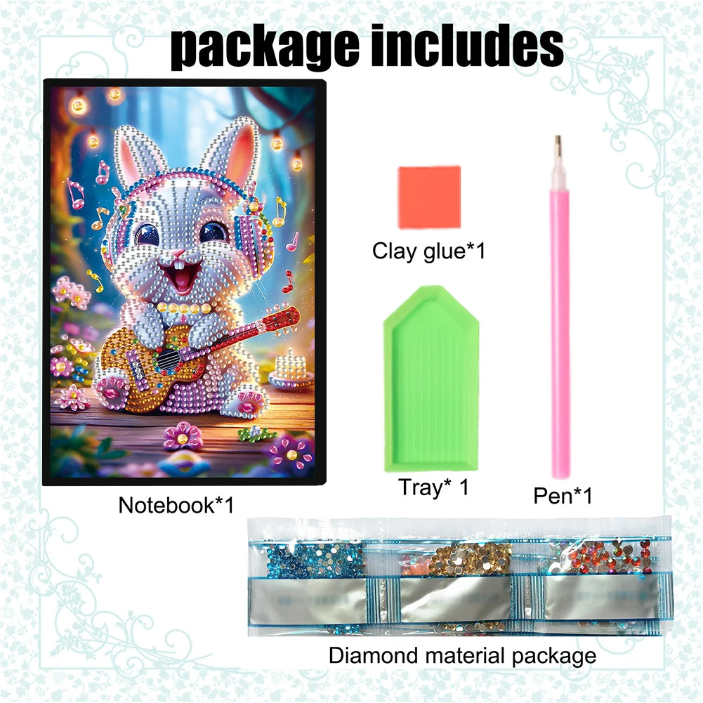 New 50-Page A5 Size 5D DIY Diamond Art Painting Notebook Kit