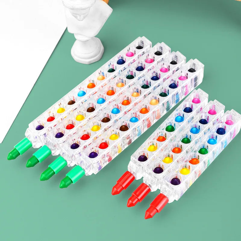 1Pcs 8 color Crayons Creative , Oil Pastel Colored Pencil