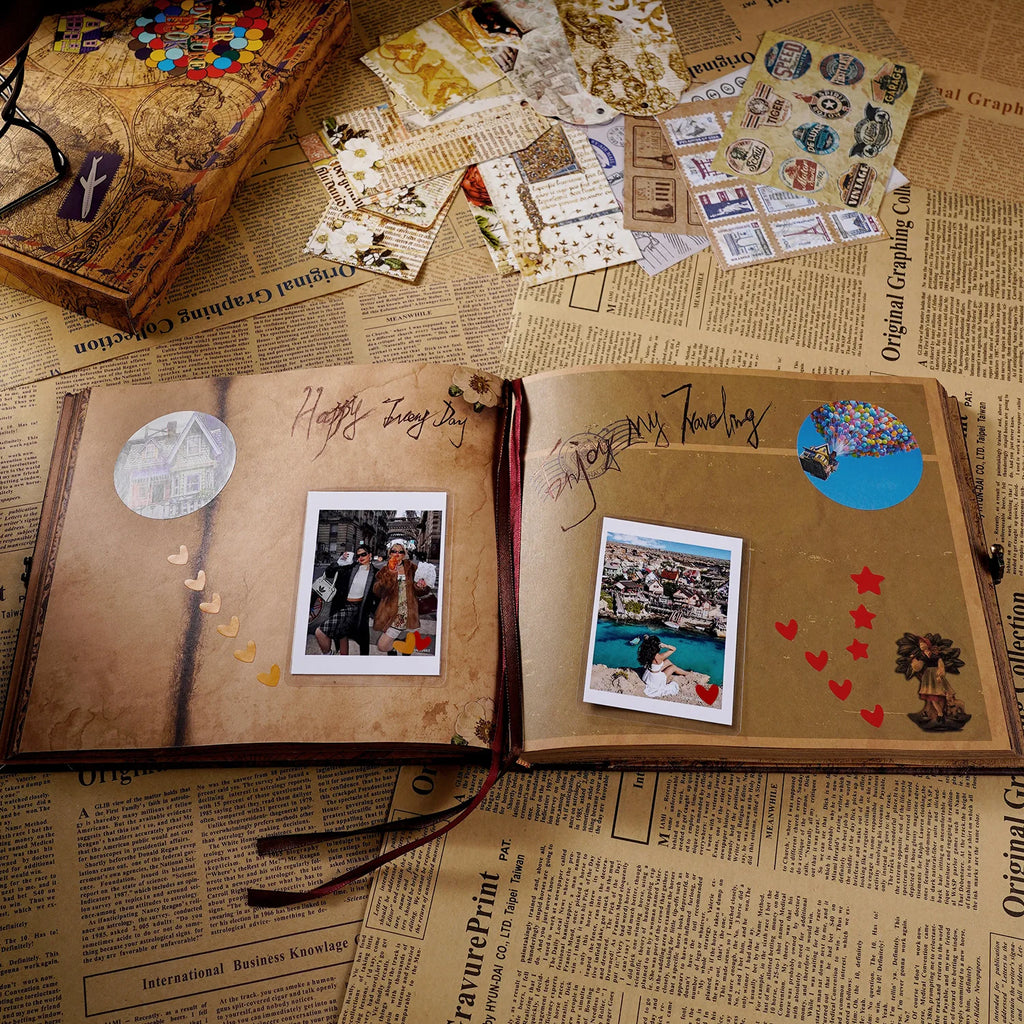 Our Adventure Book 146 Page Diy Handmade Photo Album Scrapbook