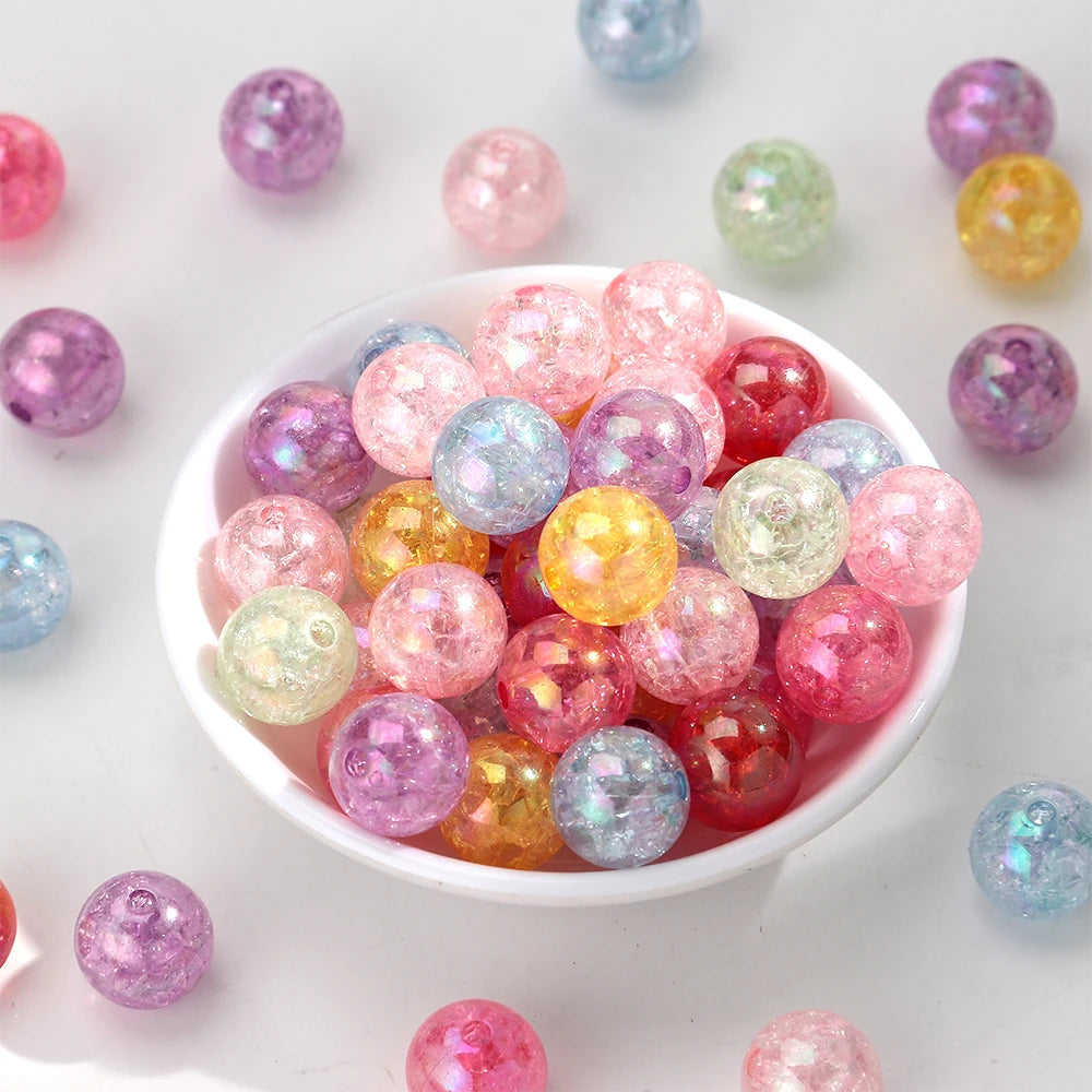 20pcs Dual Color  Stone Shape Loose Spacer Beads for DIY Jewelry