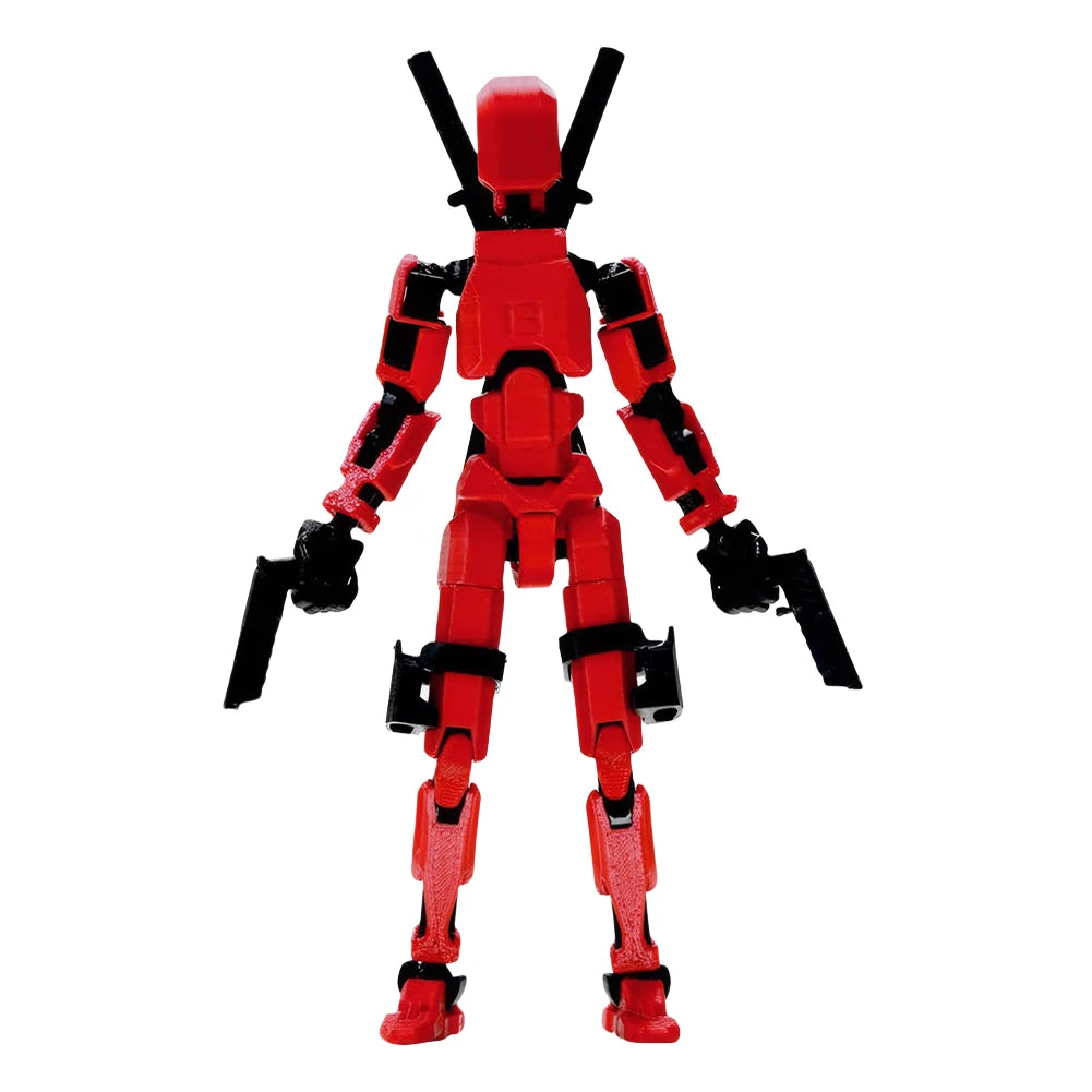 3D Printed Action Figure Multi-Jointed Action Figures Assembly