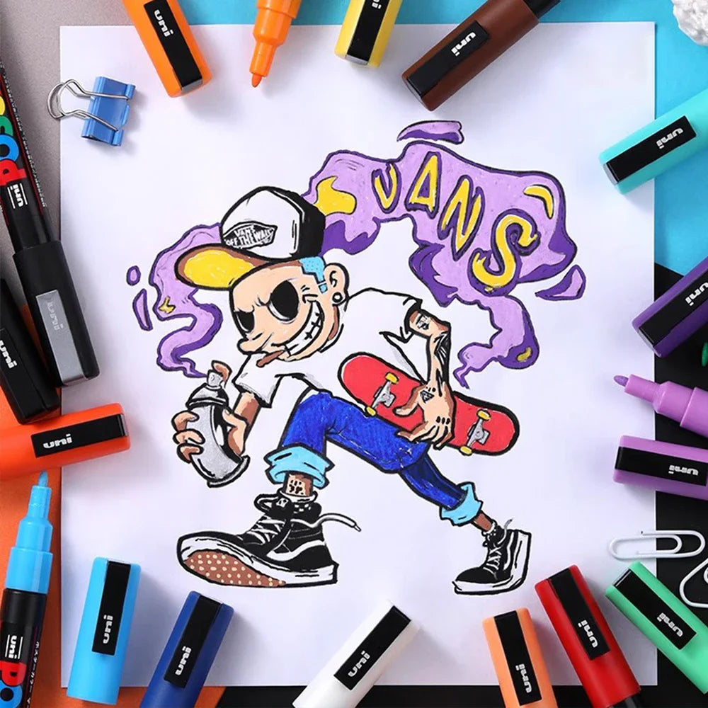 15Colors Marker Pen Set, Acrylic POP Poster, Pen/Graffiti