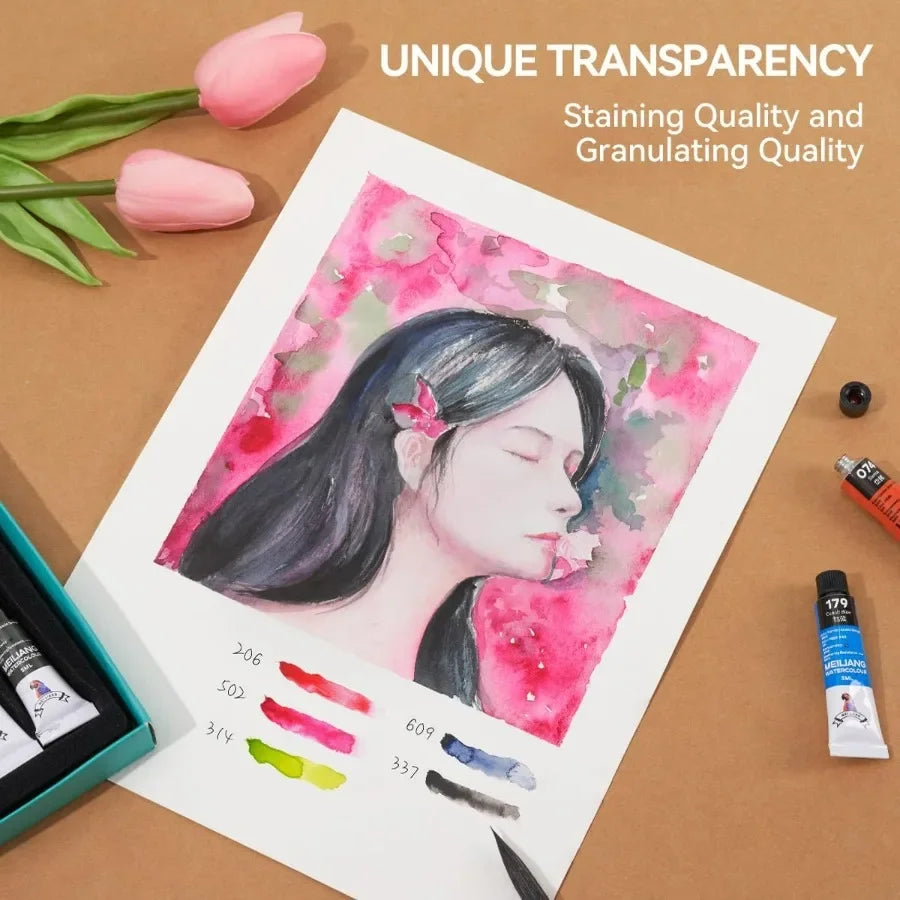 MeiLiang Watercolor 36 Colors Paint Set