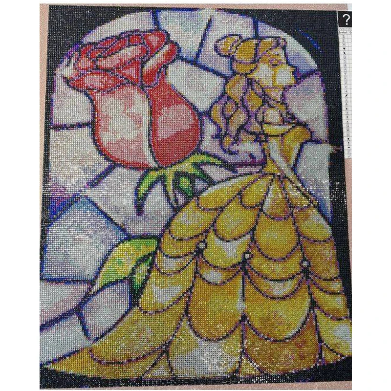 Fairy Dust Diamond Painting Cartoon Doll Embroidery Landscape Decor.