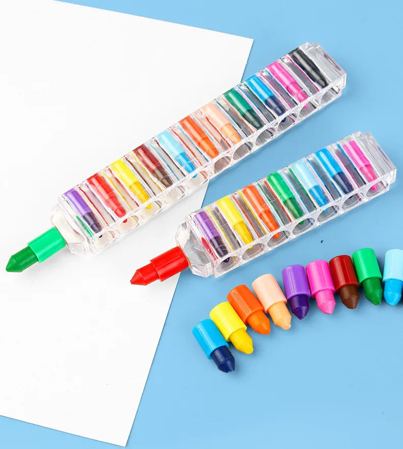 1Pcs 8 color Crayons Creative , Oil Pastel Colored Pencil