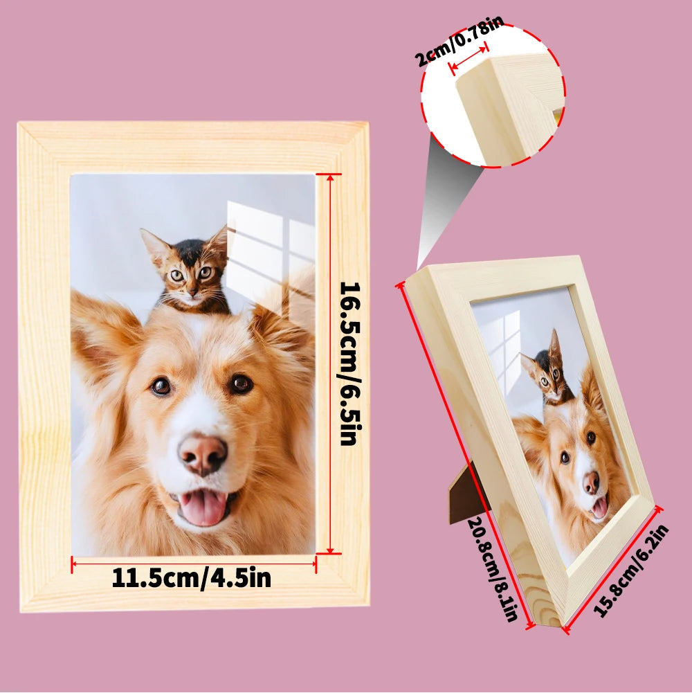 1pc custom photo frame, Multiple size options Can be wall-mounted picture frames, Personalized commemorative gift home decorations