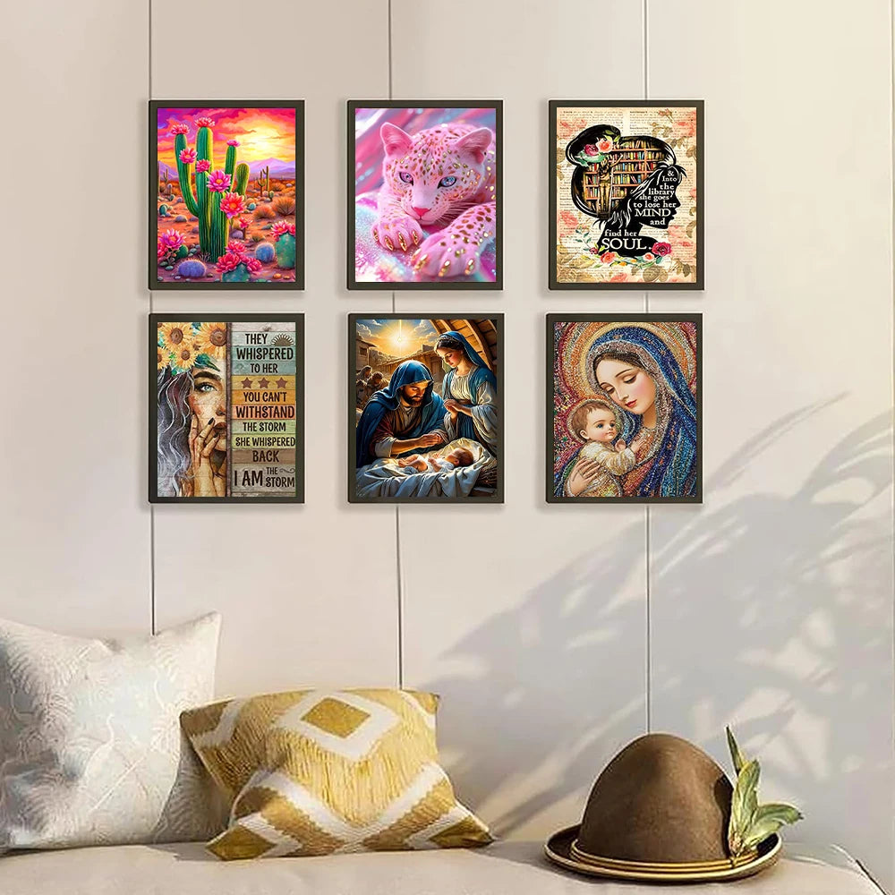 6 Kinds of Patterns, Diamond  Art Adults Painting Kit Crafts