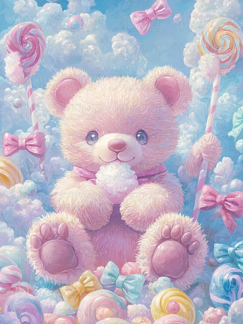 Fairy Dust Diamond Painting Cartoon Doll Embroidery Landscape Decor.