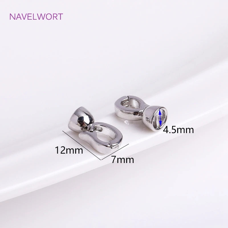 DIY Jewelry Accessories Inlaid Zircon Pearl Clasps Connectors 18K Gold Plated Pearl Clasps Fastener For Necklace Making Findings