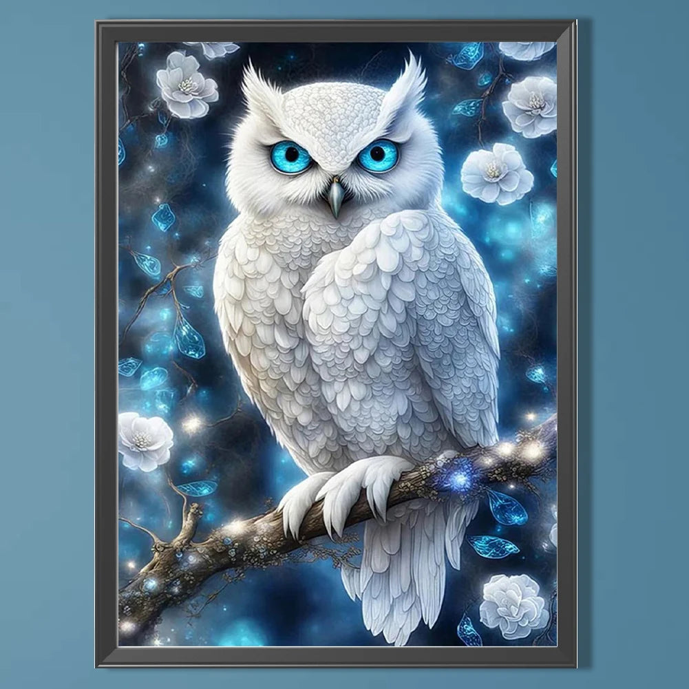 5D DIY Drill Partial AB Diamond Painting Owl Kit