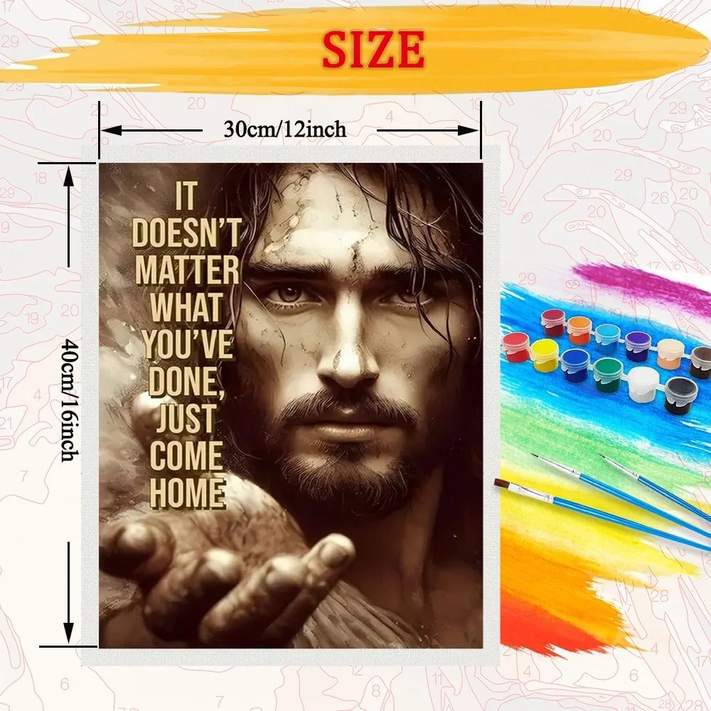 Religion Jesus Paint By Numbers For Adult
