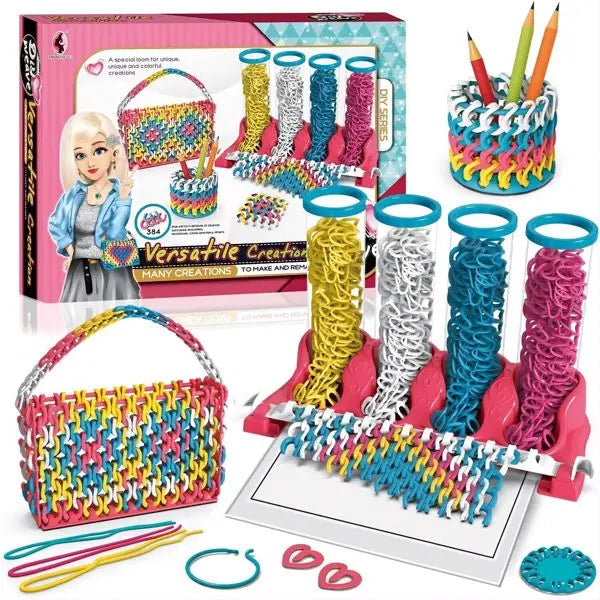 DIY Toys Puzzle Creative Ribbon Woven Hand Ropes
