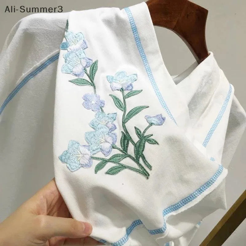 Flower Ironing Stickers Embroidered Patches Decals Skirts Clothing Accessories