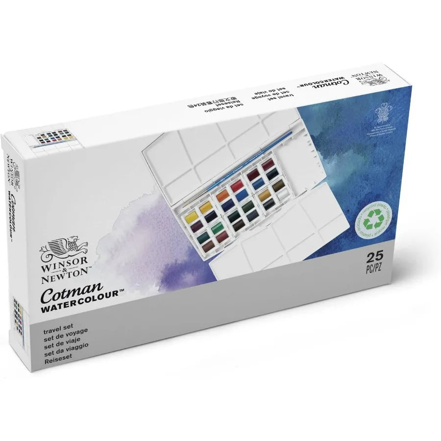 Cotman Watercolor Paint Set Studio Set 24 Half Pans